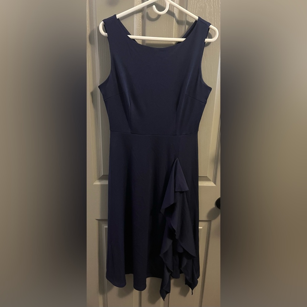 Elegant Navy Blue Women's Dress